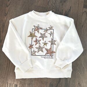 Zara- sparkle sweatshirt